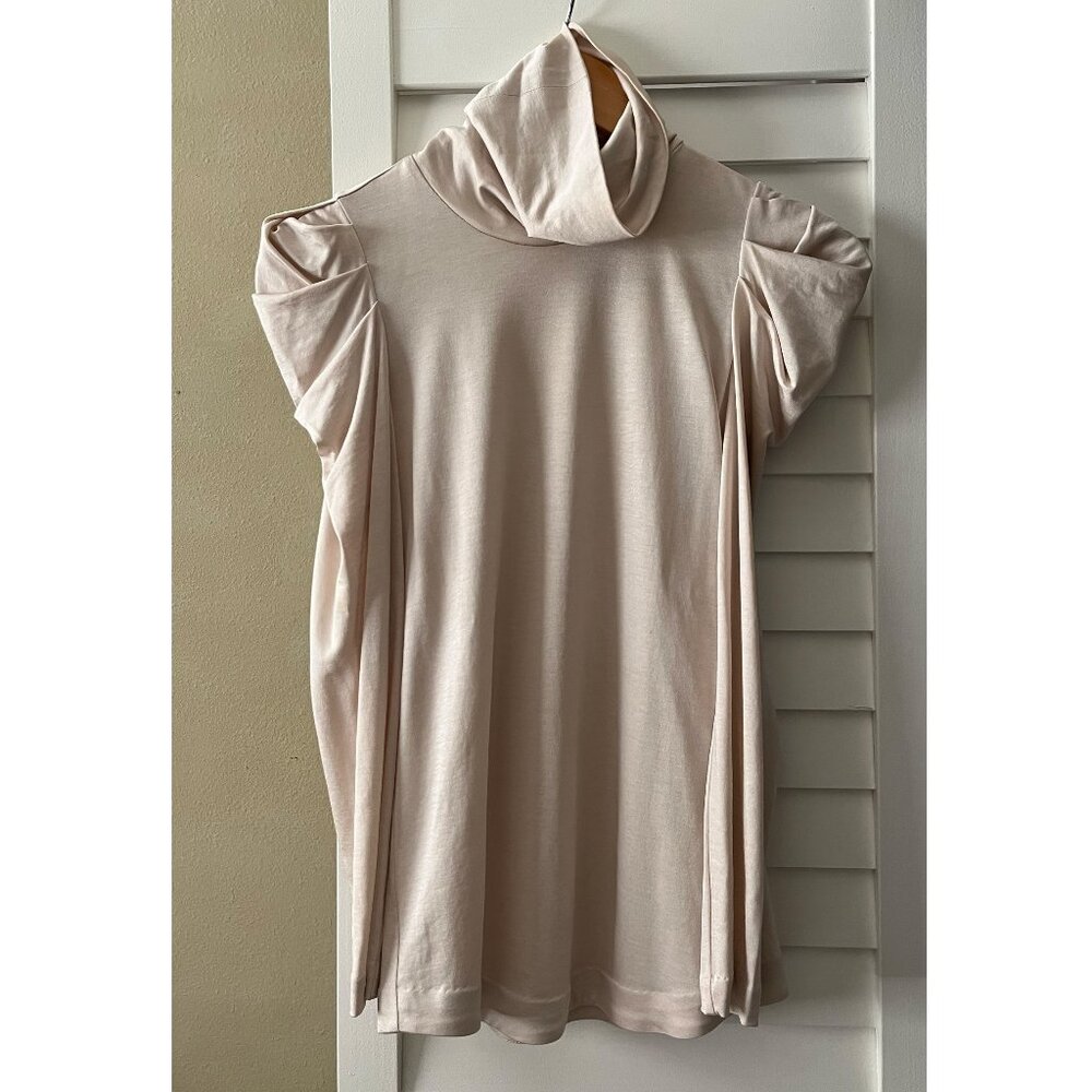 3.1 Phillip Lim Silky Cotton Blend Drape Turtleneck - XS